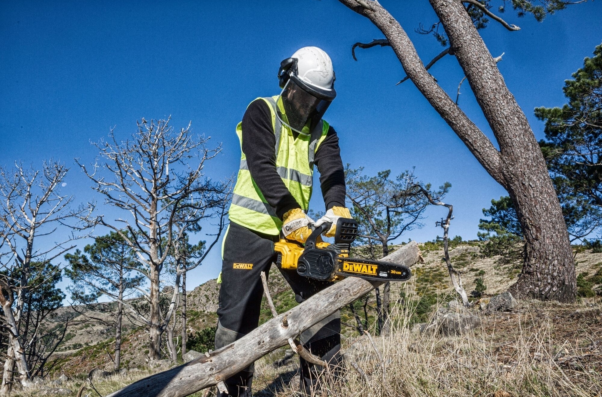 Пила цепная аккумуляторная DeWalt бесщеточная 18В без АКБ и ЗУ (DCM565N) фото 
