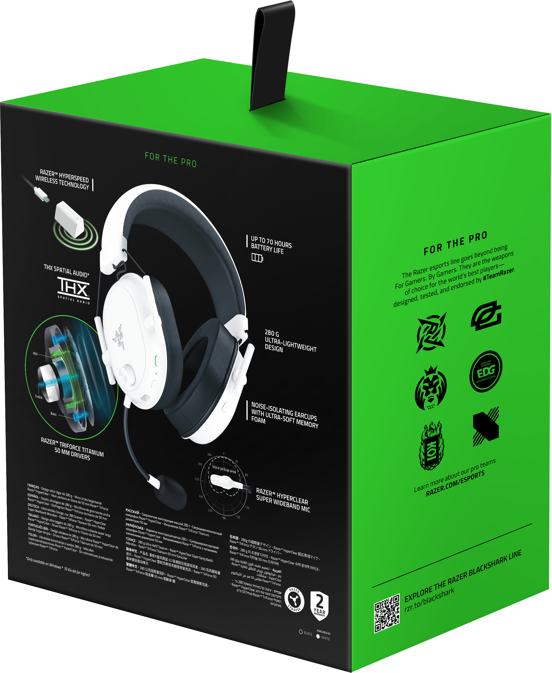 Игровая гарнитура Razer BlackShark V2 HyperSpeed White (RZ04-04960200-R3M1) фото 8