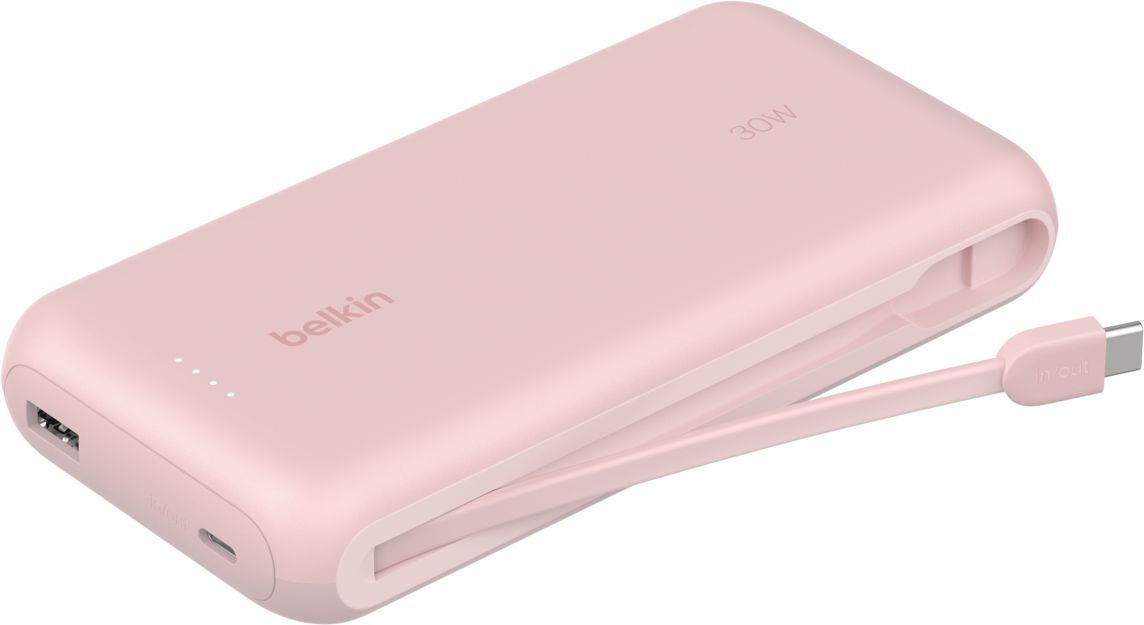 Портативний акумулятор Belkin 20000mAh, 30W USB-C Pink (BPB024HQPK)фото