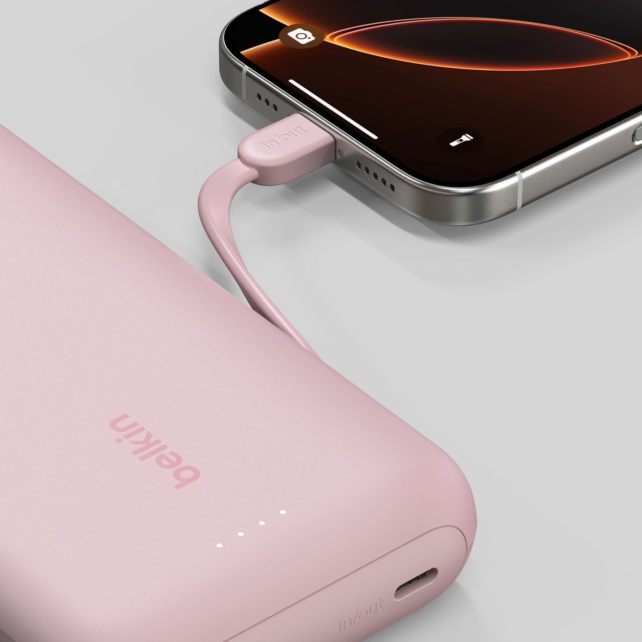 Портативний акумулятор Belkin 20000mAh, 30W USB-C Pink (BPB024HQPK)фото9