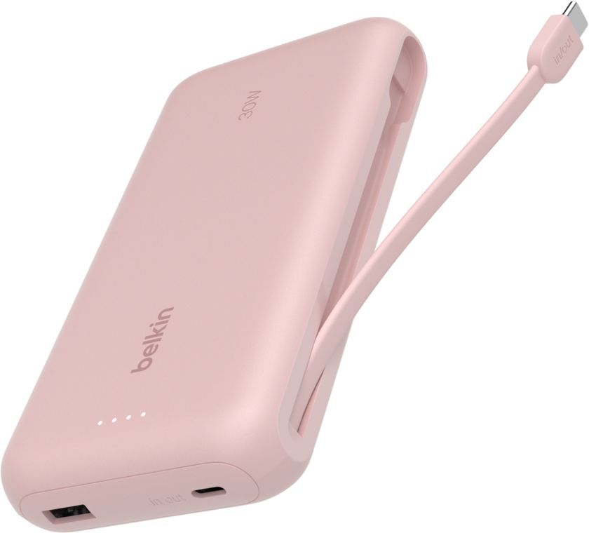 Портативний акумулятор Belkin 20000mAh, 30W USB-C Pink (BPB024HQPK)фото7