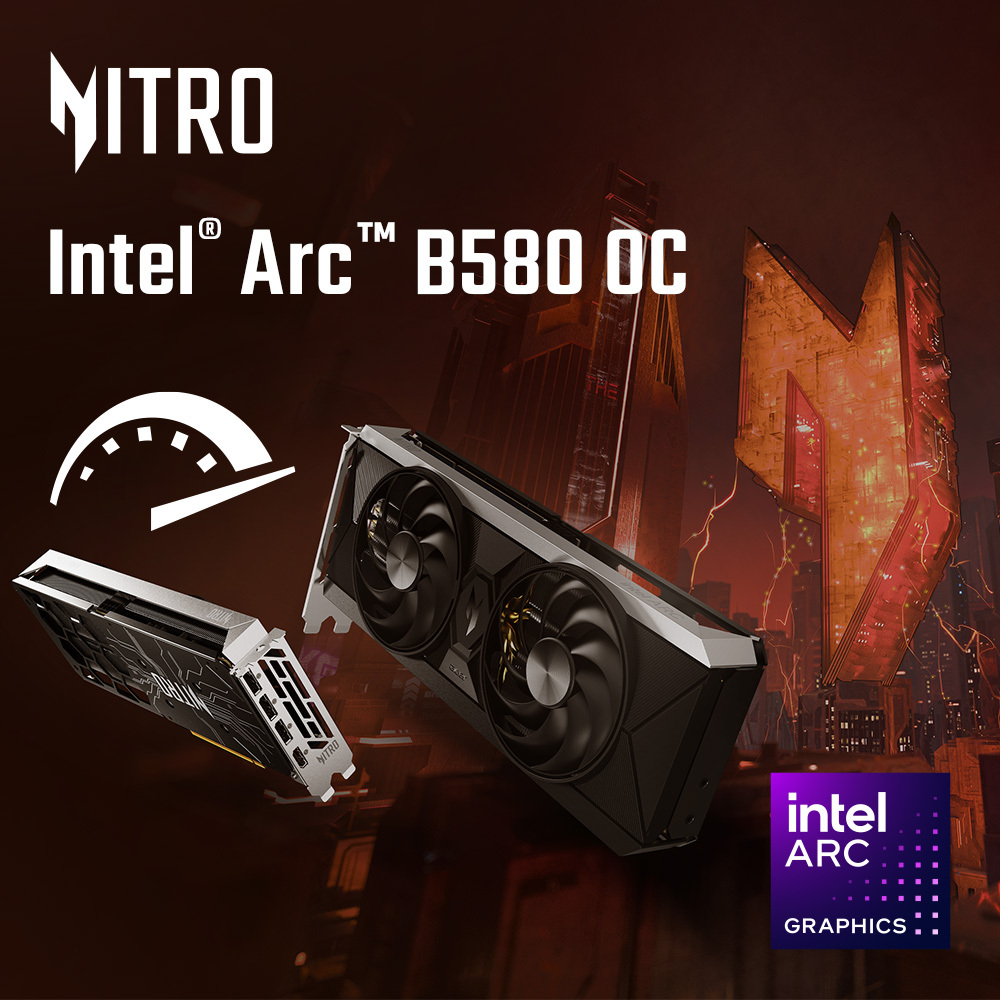 Видеокарта ACER Arc B580 10GB GDDR6 Nitro ОС (DP.Z4BWW.P01) фото 10