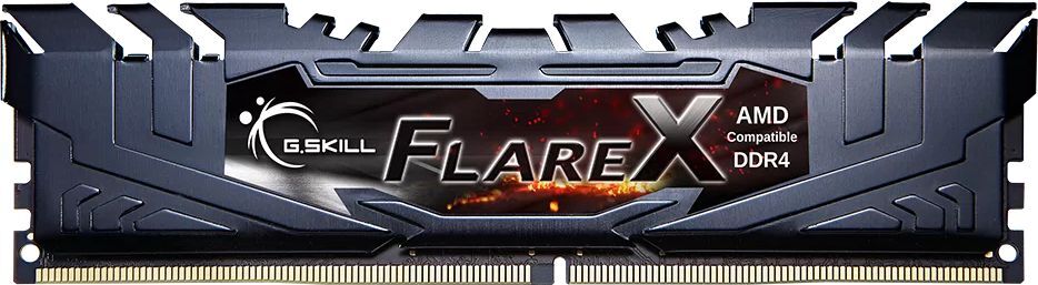 Память для ПК G.Skill DDR4 16GB (2x8GB) 3200 MHz FlareX Black (F4-3200C16D-16GFX) фото 