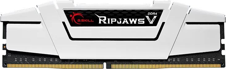 Память для ПК G.Skill DDR4 32GB (2x16G) 3600 MHz RipjawsV White (F4-3600C18D-32GVW) фото