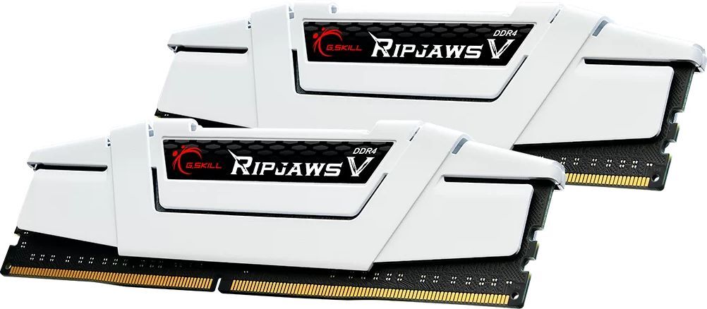 Память для ПК G.Skill DDR4 32GB (2x16G) 3600 MHz RipjawsV White (F4-3600C18D-32GVW) фото 2