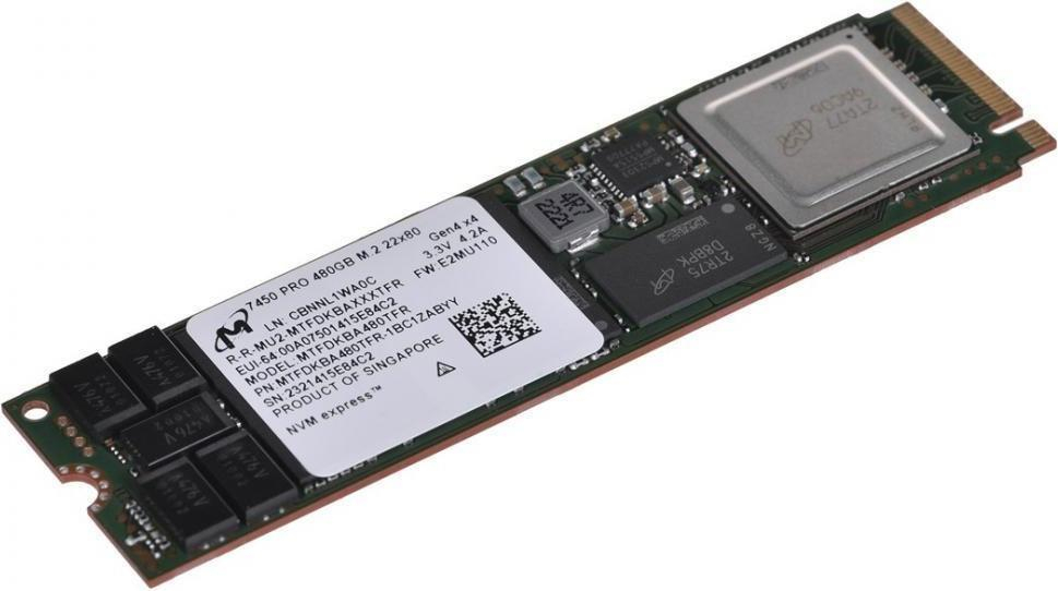 SSD накопитель MICRON G4 M.2 NVME 480GB 7450 PRO (MTFDKBA480TFR-1BC1ZABYYR) фото 3