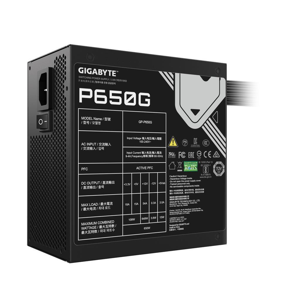 Блок питания GIGABYTE 650W GP-P650G (GP-P650G) фото 5