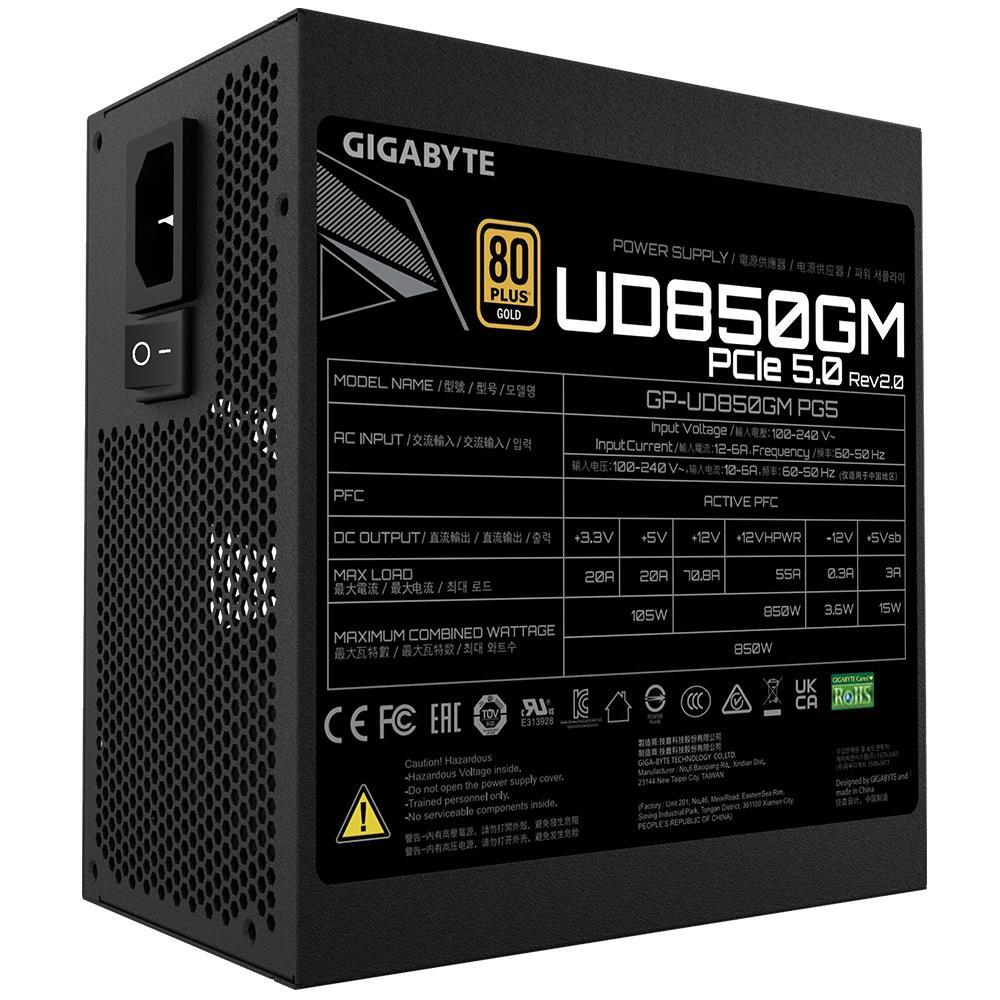 Блок живлення GIGABYTE 850W GP-UD850GM PG5 V2 (GP-UD850GM PG5 V2)фото5