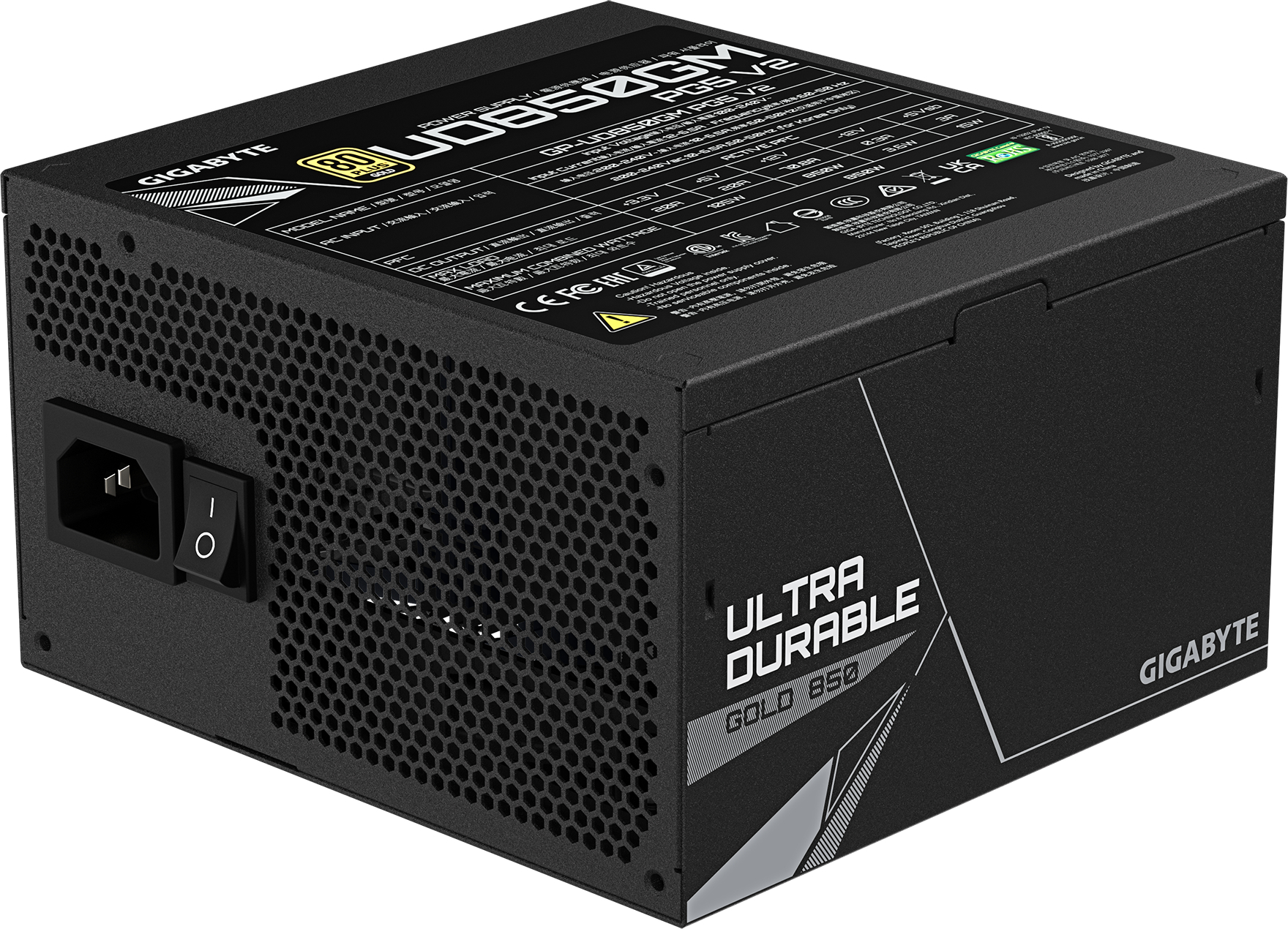 Блок живлення GIGABYTE 850W GP-UD850GM PG5 V2 (GP-UD850GM PG5 V2)фото