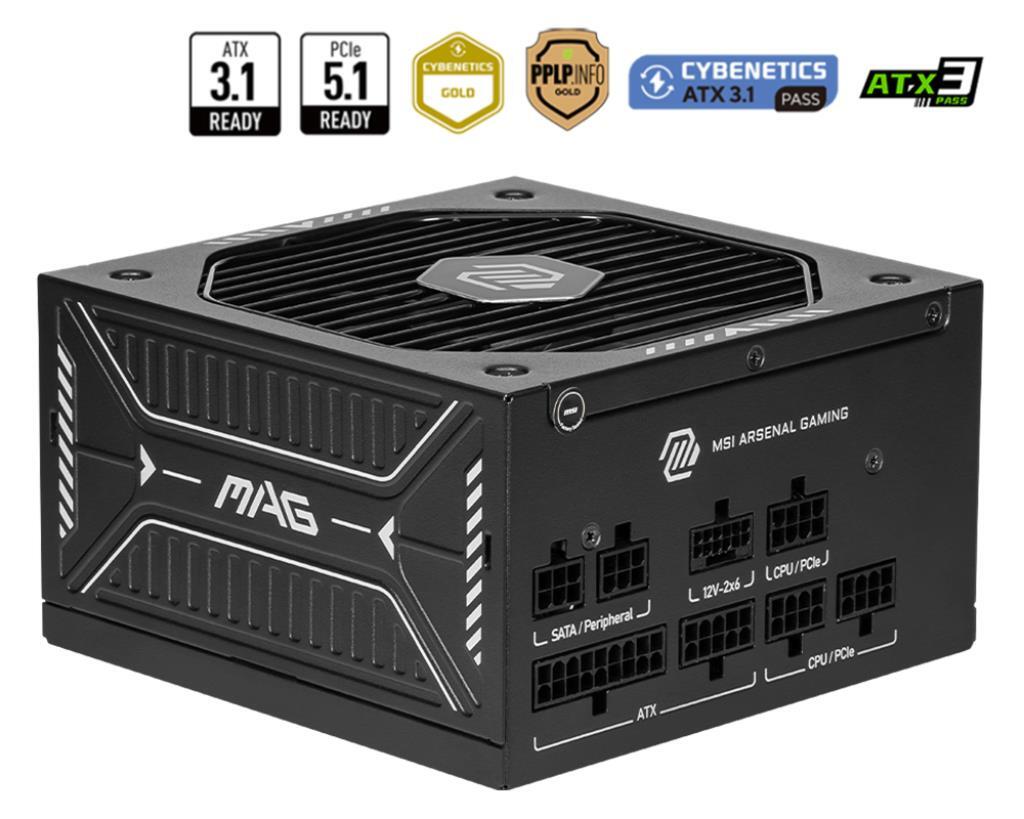 Блок живлення MSI 750W MAG A750GLS PCIE5 (MAG A750GLS PCIE5)фото2