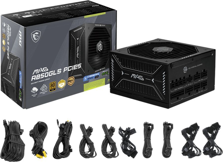 Блок живлення MSI 850W MAG A850GLS PCIE5 (MAG A850GLS PCIE5)фото5