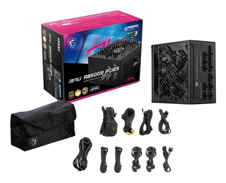 Блок питания MSI 850W MPG A850GS PCIE5 (MPG A850GS PCIE5) фото 4