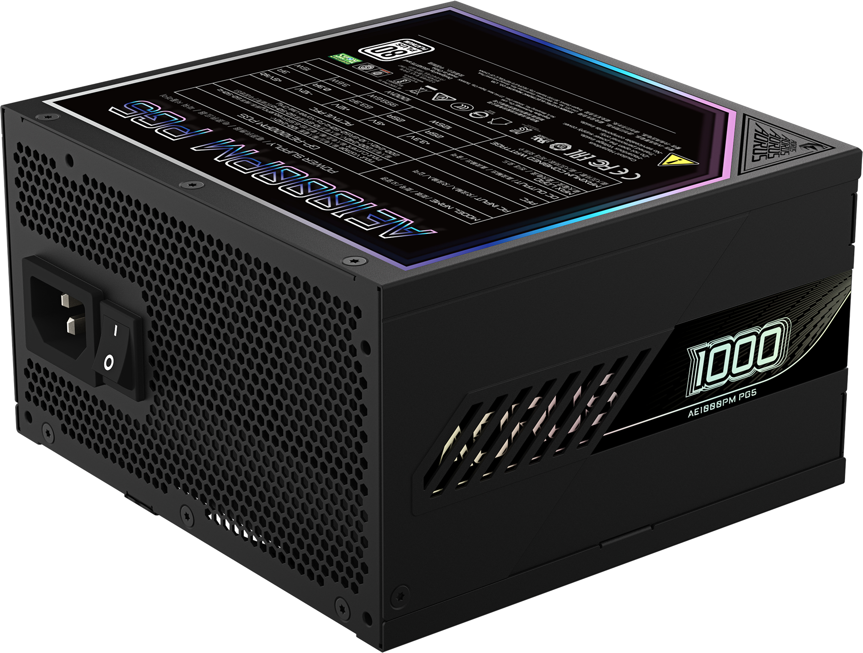 Блок живлення GIGABYTE 1000W GP-AE1000PM PG5 (GP-AE1000PM PG5)фото3