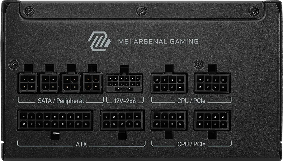 Блок питания MSI 1000W MAG A1000GLS PCIE5 (MAG A1000GLS PCIE5) фото 