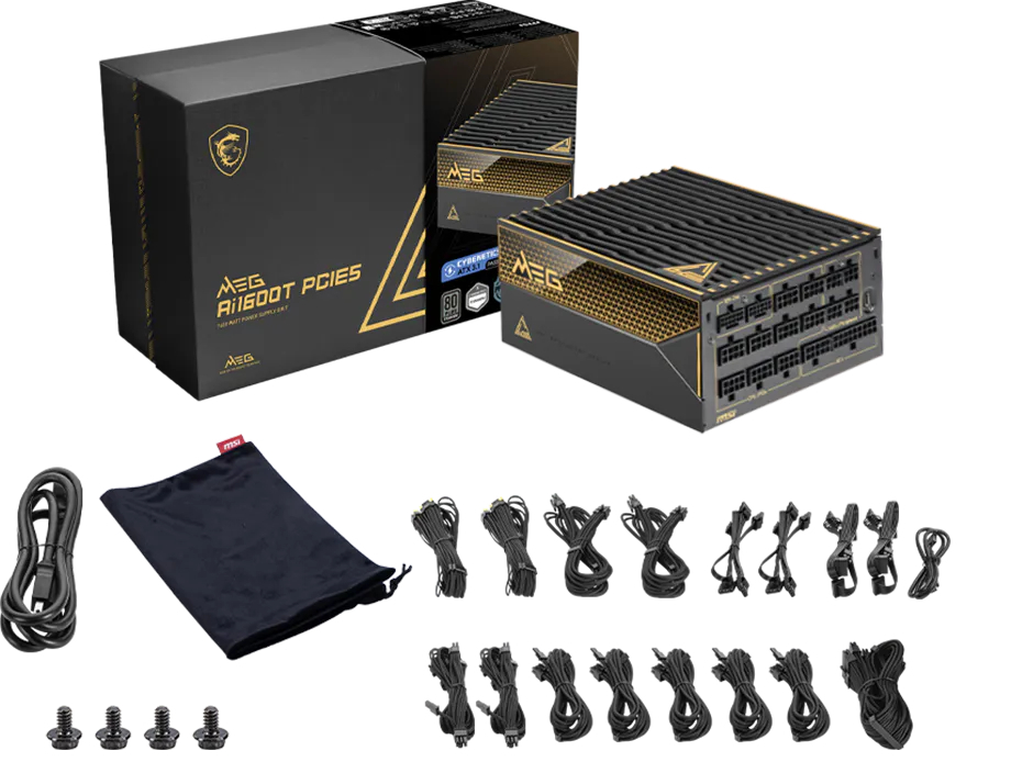 Блок живлення MSI 1600W MEG AI1600T PCIE5 (MEG AI1600T PCIE5)фото