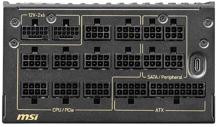 Блок живлення MSI 1600W MEG AI1600T PCIE5 (MEG AI1600T PCIE5)фото