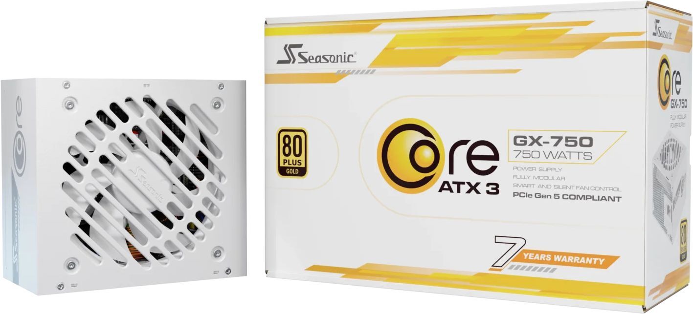 Блок питания SEASONIC 750W CORE GX-750-ATX31-WHT (CORE GX-750-ATX31-WHITE) фото 