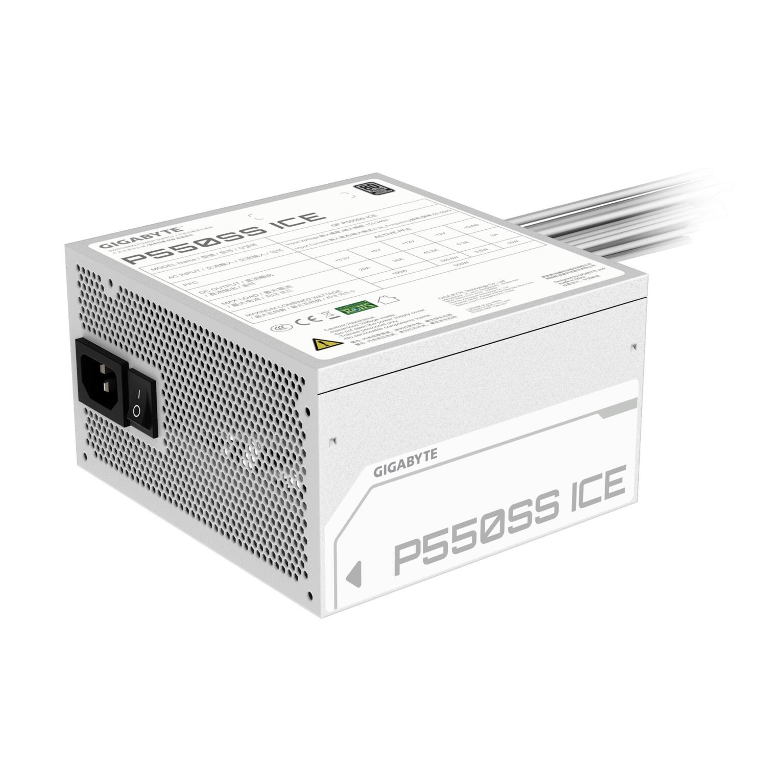 Блок живлення GIGABYTE 550W GP-P550SS ICE (GP-P550SS ICE)фото
