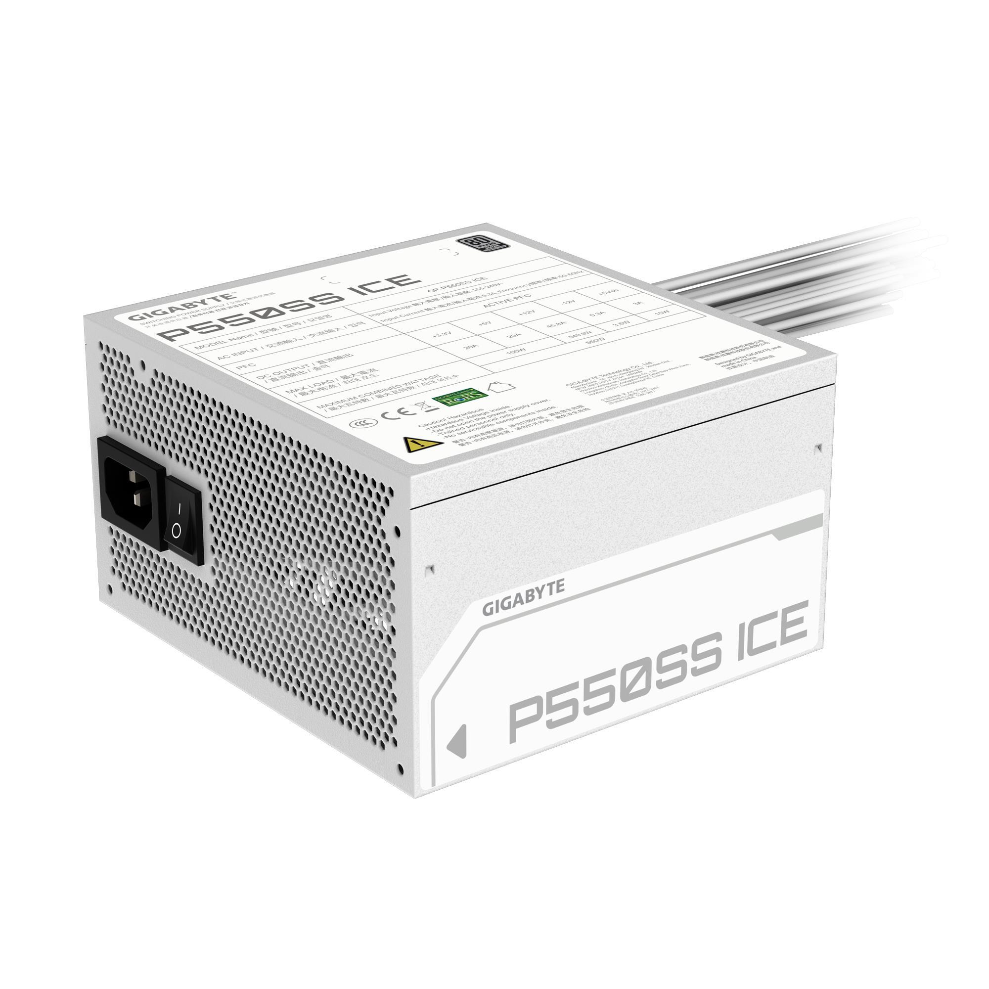 Блок живлення GIGABYTE 550W GP-P550SS ICE (GP-P550SS ICE)фото2
