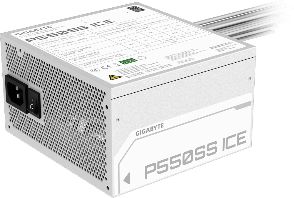 Блок питания GIGABYTE 550W GP-P550SS ICE (GP-P550SS ICE) фото 6