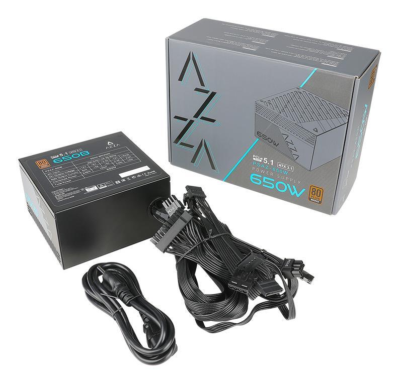 Блок живлення AZZA 650W PSAZ-650B(ATX3.1) (PSAZ-650B(ATX3.1))фото3
