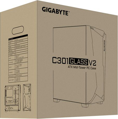 Корпус GIGABYTE C301 Glass V2 Black (C301G V2) фото 8