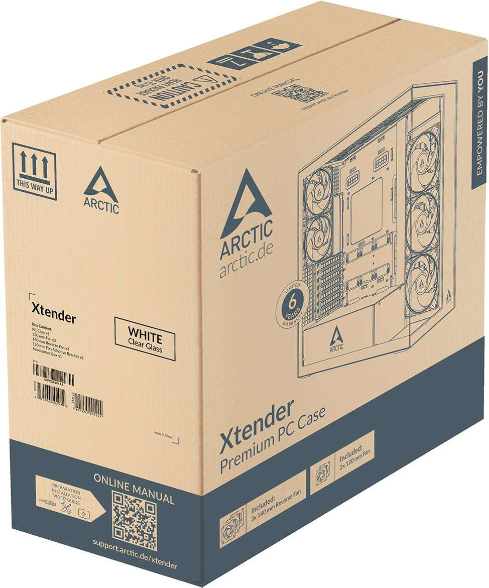 Корпус ARCTIC Xtender VG White (ACPCC00017A)фото14