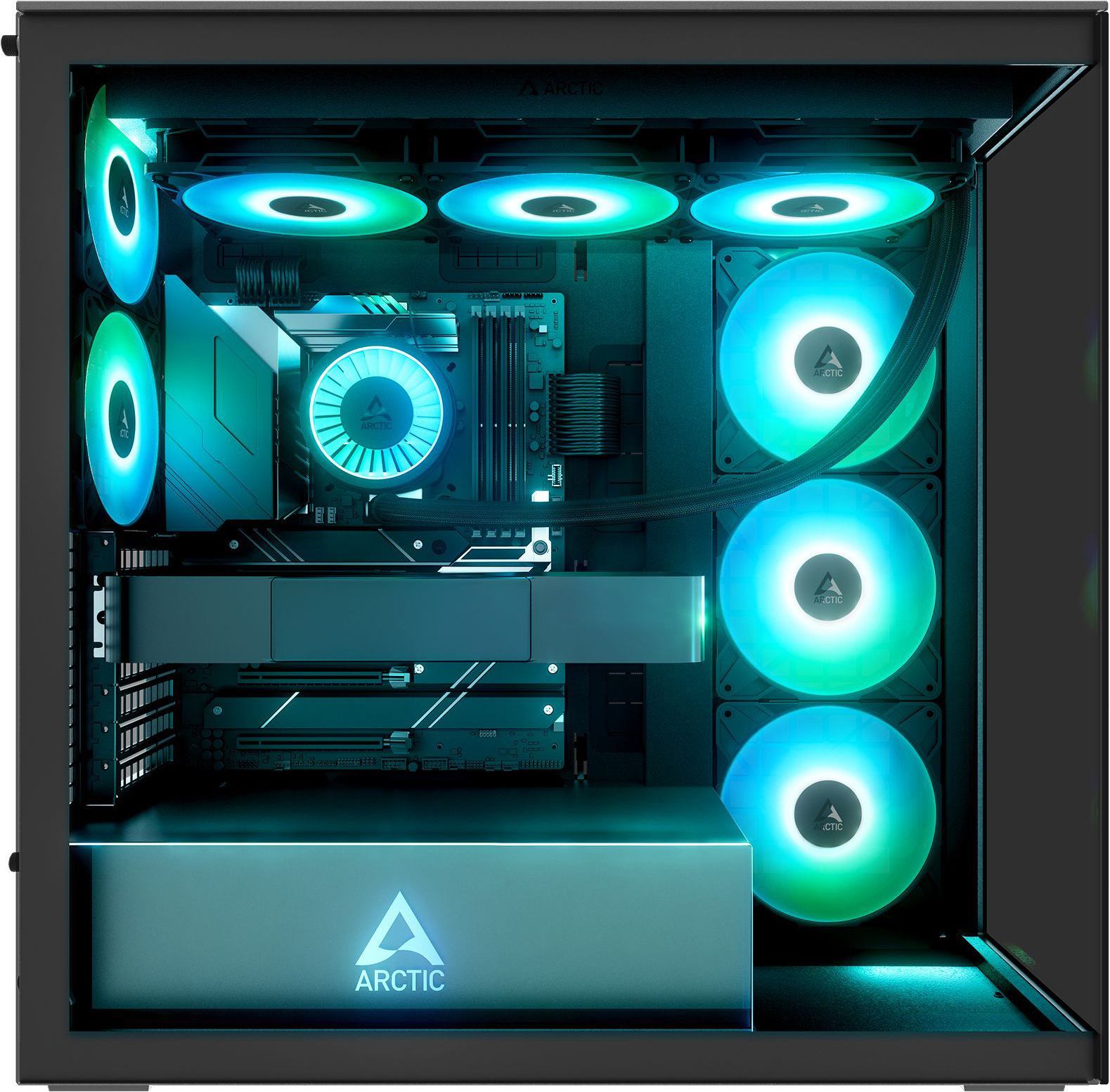 Корпус ARCTIC Xtender Mirror Black (ACPCC00018A)фото15