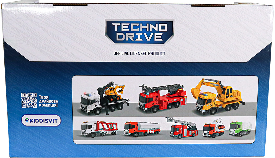Ігровий набір TechnoDrive - Автокран Scania з екскаватором (світло, звук), (5004KS)фото14