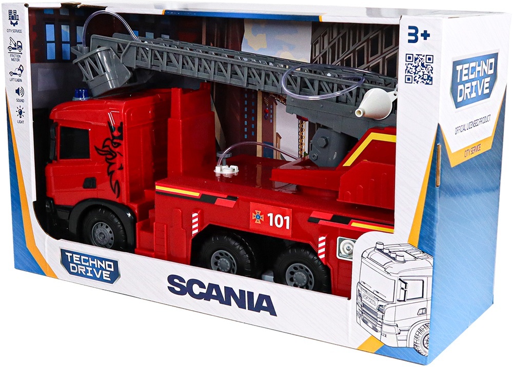Автомодель Пожежна машина Scania (світло, звук, функція води), (5005KS)фото13