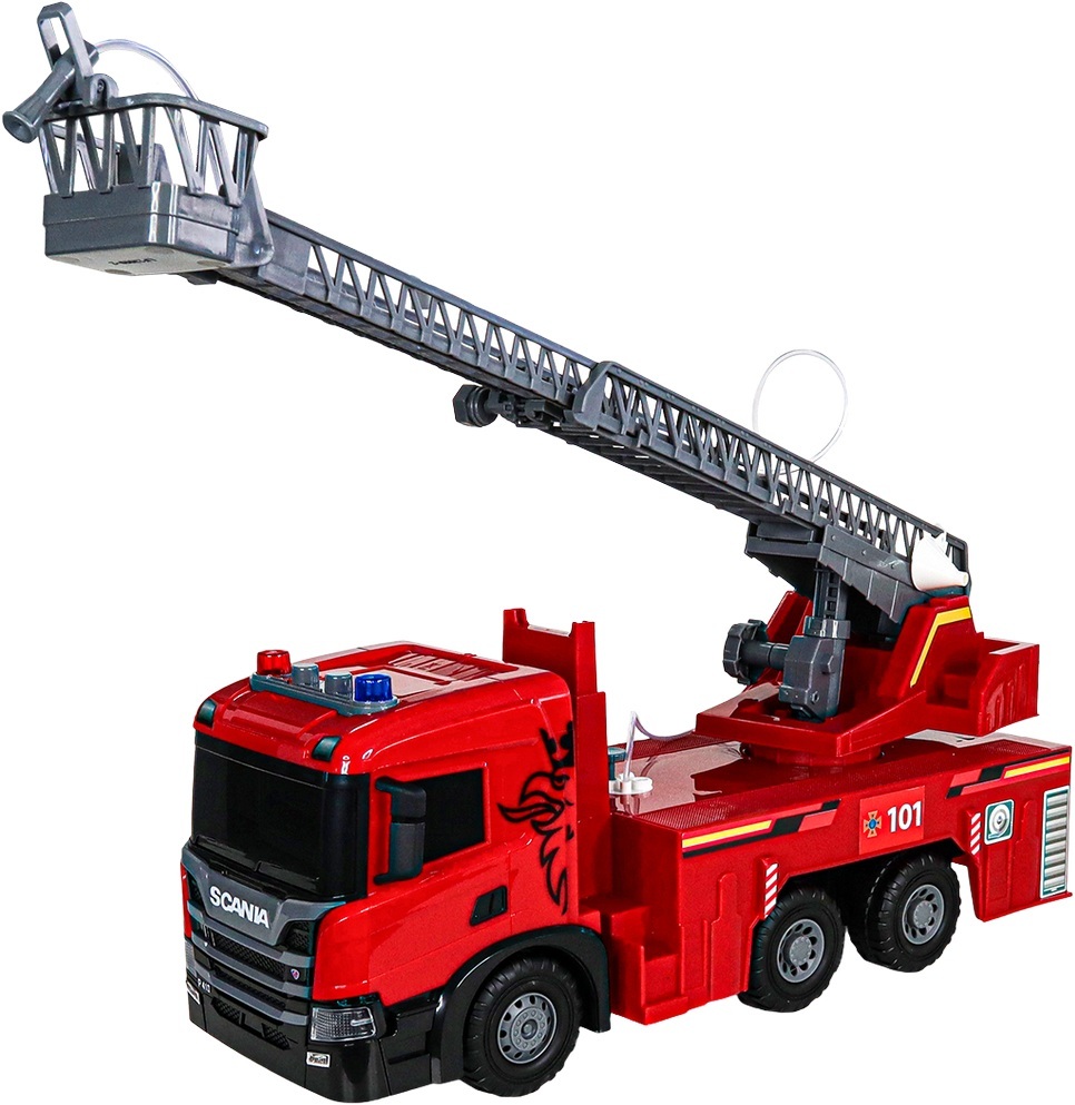 Автомодель Пожежна машина Scania (світло, звук, функція води), (5005KS)фото7