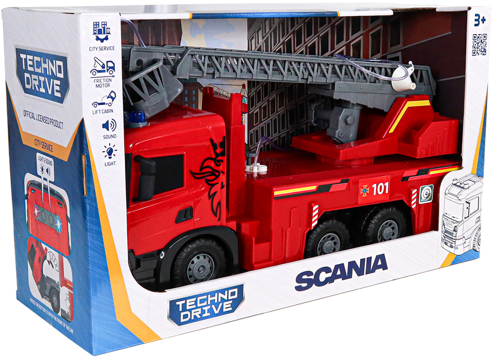 Автомодель Пожежна машина Scania (світло, звук, функція води), (5005KS)фото11