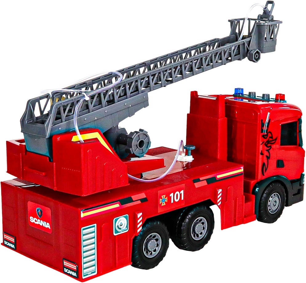 Автомодель Пожежна машина Scania (світло, звук, функція води), (5005KS)фото4