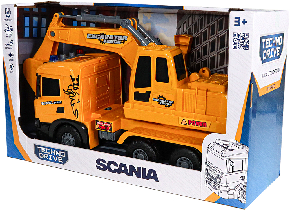 Автомодель TechnoDrive - Экскаватор Scania (свет, звук), (5006KS) фото 13
