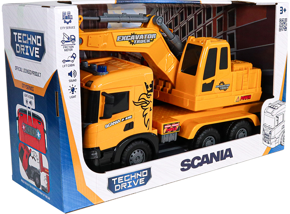 Автомодель TechnoDrive - Экскаватор Scania (свет, звук), (5006KS) фото 11