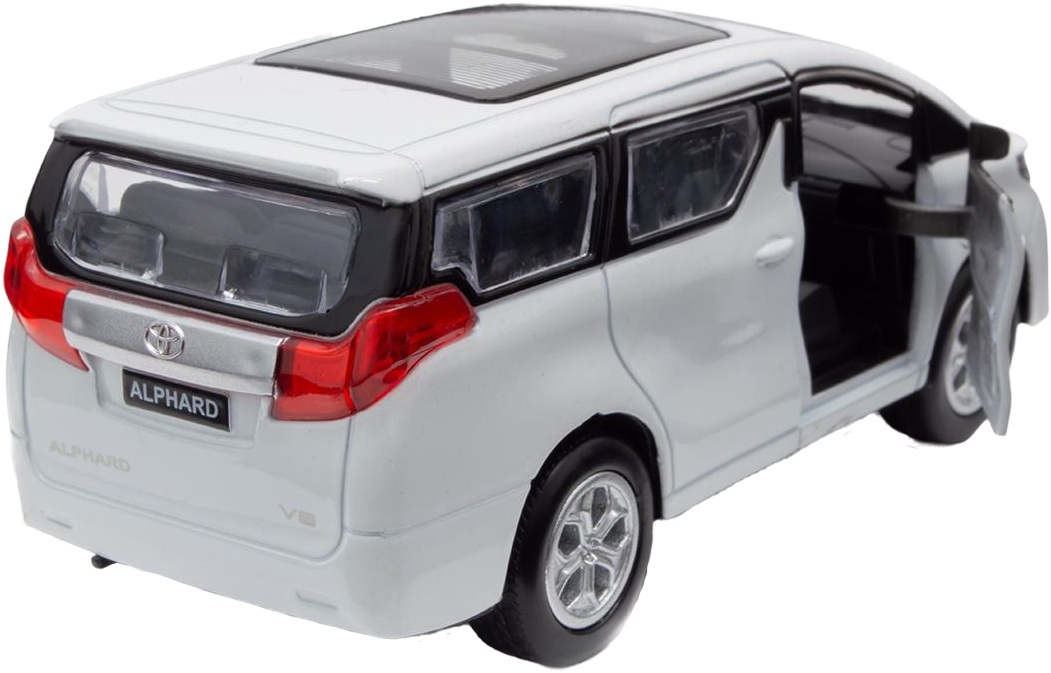 Автомодель TechnoDrive - Toyota Alphard белый (KM250419) фото 
