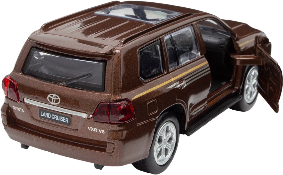 Автомодель TechnoDrive - Toyota Land Cruiser коричневый (KM250420) фото 
