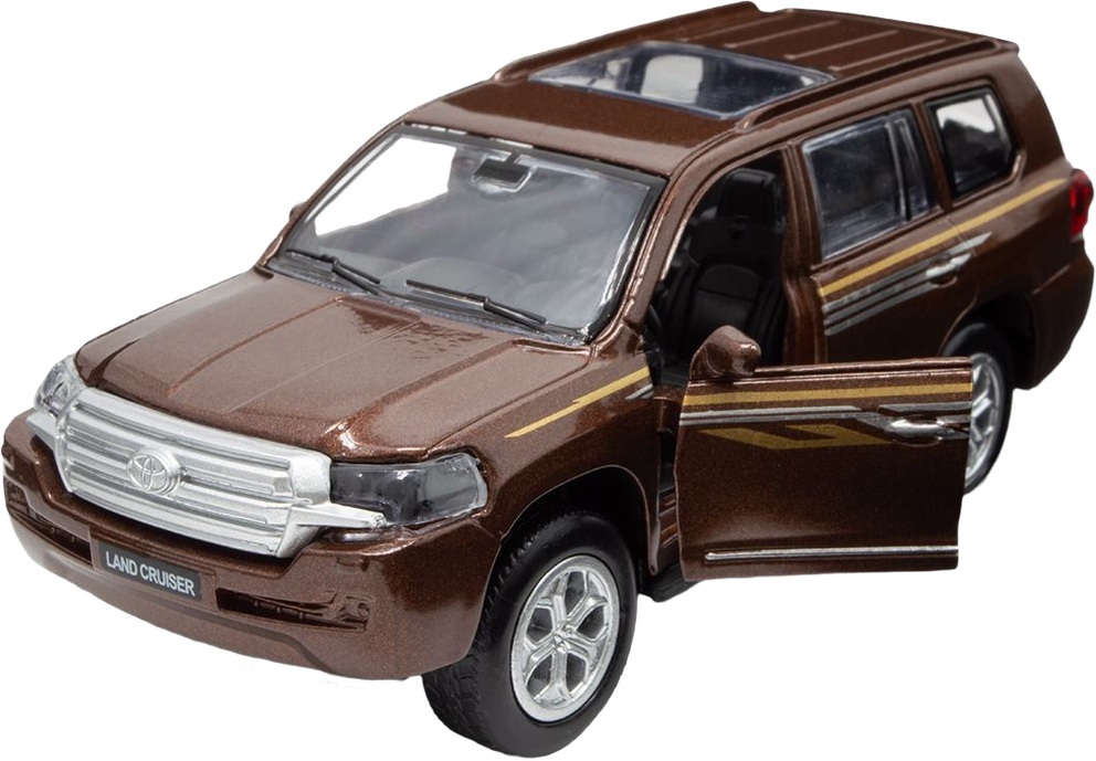 Автомодель TechnoDrive - Toyota Land Cruiser коричневый (KM250420) фото 