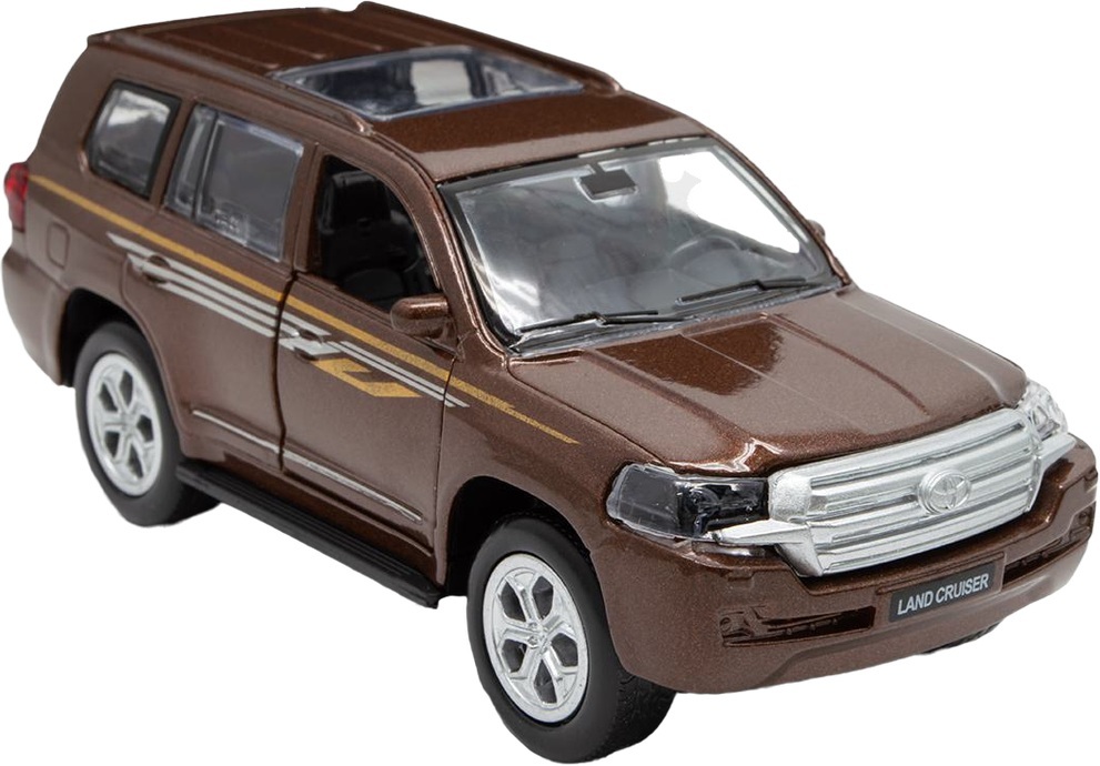 Автомодель TechnoDrive - Toyota Land Cruiser коричневый (KM250420) фото 