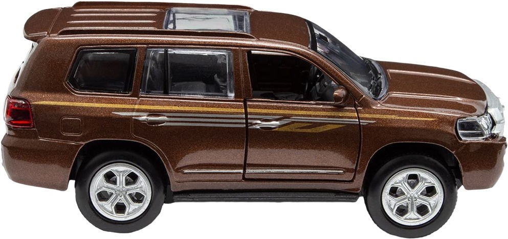 Автомодель TechnoDrive - Toyota Land Cruiser коричневый (KM250420) фото 