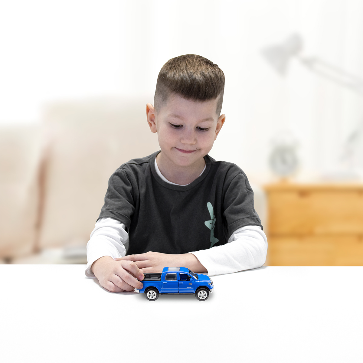 Автомодель TechnoDrive - Toyota Tundra синий (KM250421) фото 