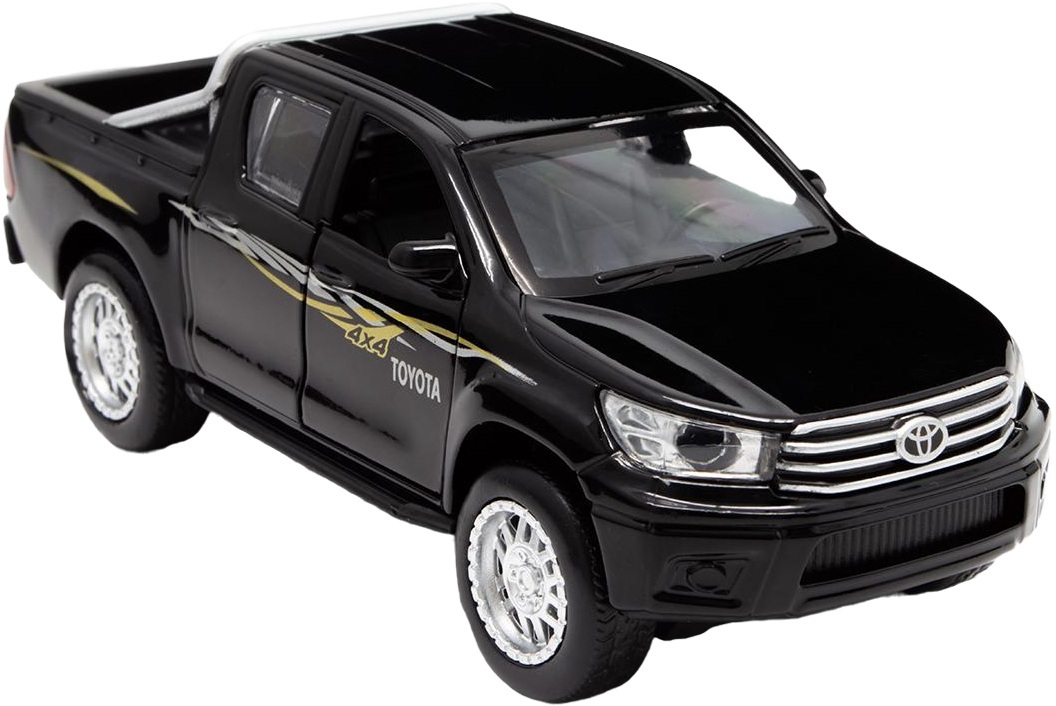 Автомодель TechnoDrive - Toyota Hilux черный (KM250423) фото 7