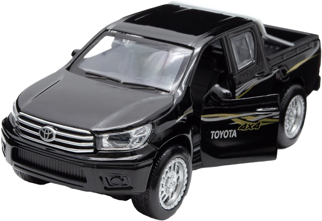 Автомодель TechnoDrive - Toyota Hilux черный (KM250423) фото 9