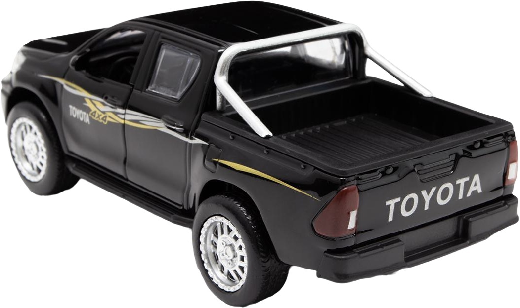 Автомодель TechnoDrive - Toyota Hilux черный (KM250423) фото 3