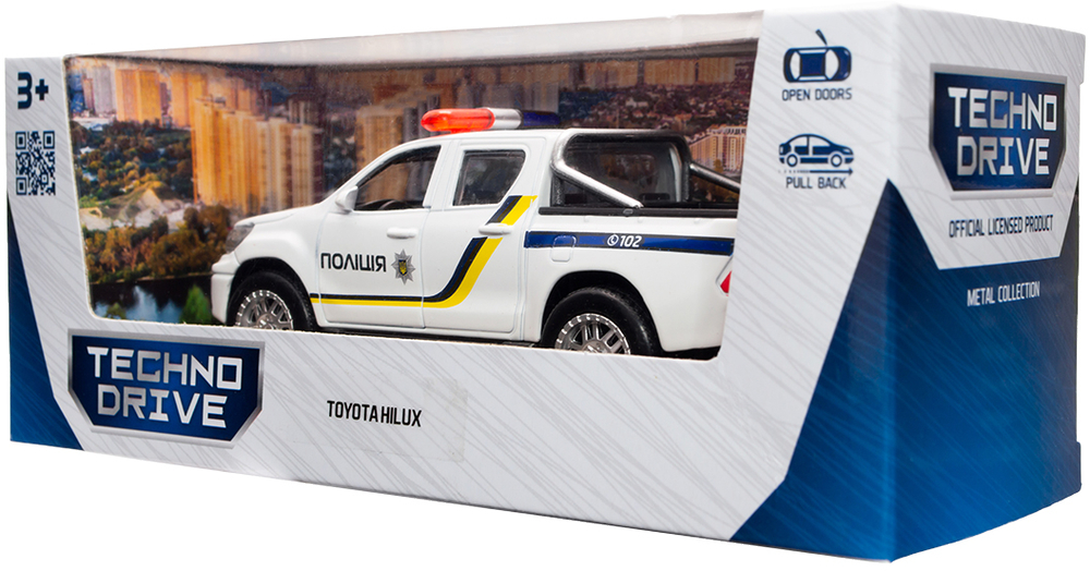 Автомодель TechnoDrive - Toyota Hilux Полиция (KM250426) фото 