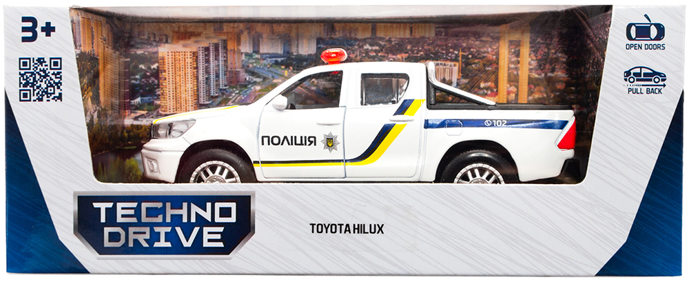 Автомодель TechnoDrive - Toyota Hilux Полиция (KM250426) фото 