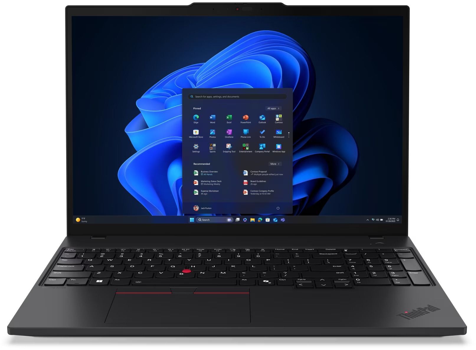 Ноутбук LENOVO ThinkPad T16 Gen 4 Black (21QE004ERA) фото 2