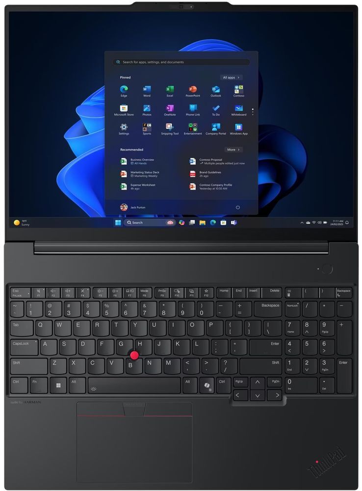 Ноутбук LENOVO ThinkPad E16 Gen 3 Black (21SUS01S00) фото 3