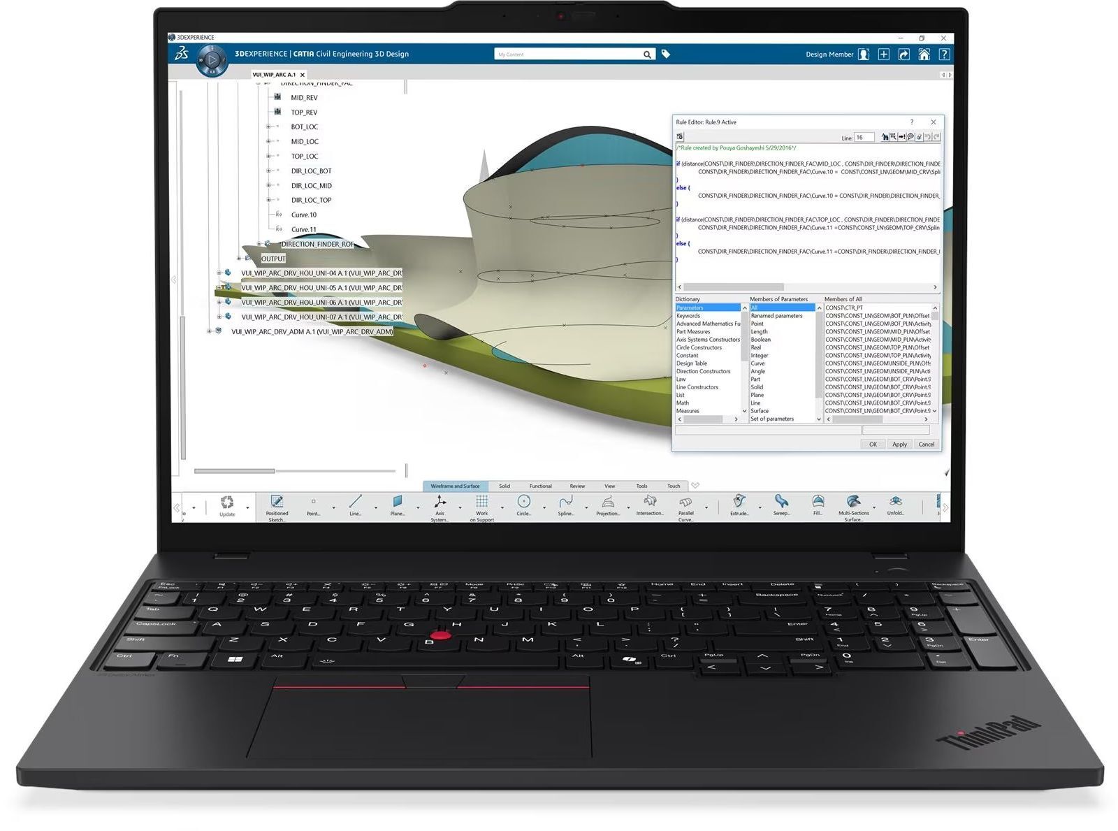 Ноутбук LENOVO ThinkPad P16s Gen 4 Black (21RX000XRA)фото2