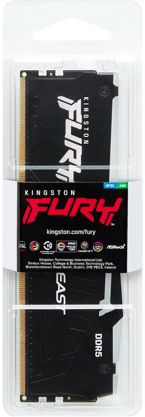 Пам'ять ПК Kingston DDR5 32GB 6000 FURY Beast RGB (KF560C36BBE2A-32)фото3